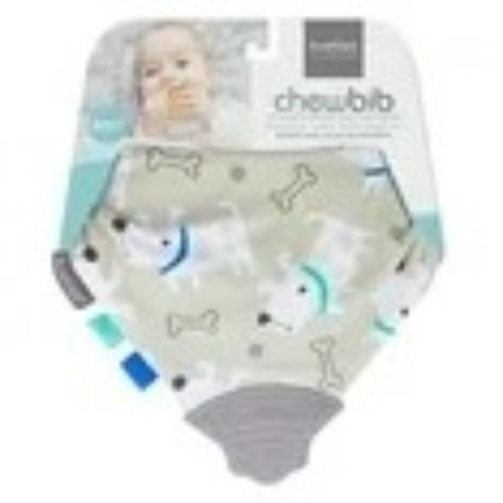 Chewbib Baby Chew Bib With Teether - Dog Print